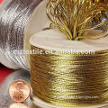 1mm Gold and silver metallic cord